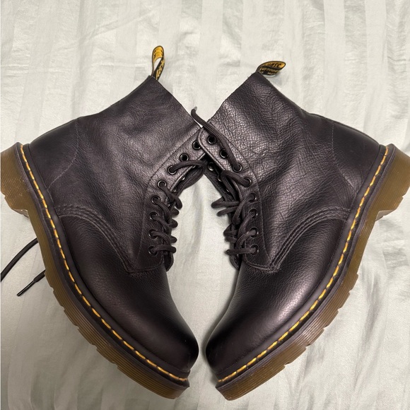 Dr. Martens Black Leather Boots - Picture 3 of 8